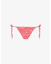 Seafolly - Set Sail Graphic-print Bikini Bottoms - Lyst