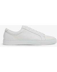 Reiss - Luca Leather Low-top Trainers - Lyst
