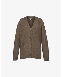 Reformation - Giusta Cable-knit Recycled-cashmere Blend Cardigan - Lyst