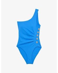 Reiss - Palma One-Shoulder Swimsuit - Lyst