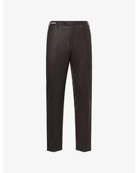 Corneliani - Regular-Fit Straight-Leg Wool Trousers - Lyst