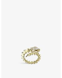 Shaun Leane - Serpent Trace And Diamond Wrap Ring - Lyst