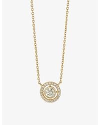 Astley Clarke - April Birthstone 14Ct- And 0.08Ct Lab-Grown Diamond Pendant Necklace - Lyst