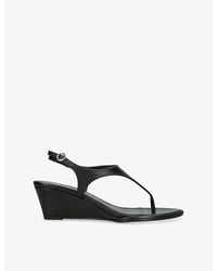 Aeyde - Roose Leather Wedge Sandal - Lyst