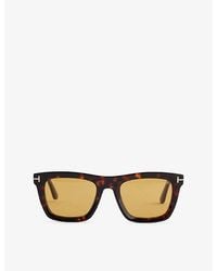 Tom Ford - Lelio Square-Frame Acetate Sunglasses - Lyst
