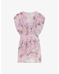 IRO - Tissina Floral-print Silk Mini Dress - Lyst