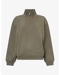 Vuori - Restore Oversized Half-Zip Cotton-Jersey Sweatshirt - Lyst