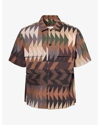 Sacai - X A.P.C Quilts Cotton Shirt - Lyst