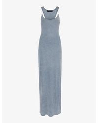 Y. Project - Invisible-strap Slim-fit Cotton-jersey Maxi Dress - Lyst
