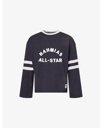NAHMIAS - All Star Varsity Long-Sleeve Cotton-Jersey T-Shirt - Lyst