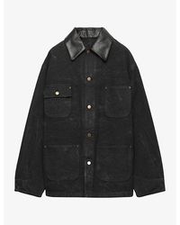 Prada - Triangle-Logo Canvas Blouson Jacket - Lyst