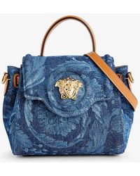 Versace - La Medusa Cotton Shoulder Bag - Lyst