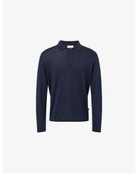 NN07 - Sammy Cotton And Silk-Blend Polo Top - Lyst