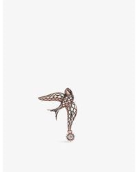 Kismet by Milka - Sparrow 0.02Ct Diamond Drop Earring - Lyst
