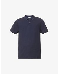 Sunspel - Vy Short-sleeved Cotton- Piqué Polo Shirt - Lyst