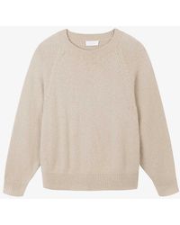 The White Company - Relaxed-fit Round-neck Alpaca And Wool-blend Jumper - Lyst