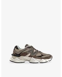 New Balance - 9060 Suede And Mesh Trainers - Lyst