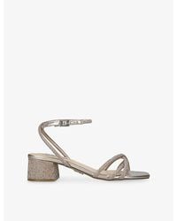 Steve Madden - Cerena Faux-Leather Block-Heel Sandals - Lyst