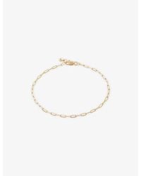 Monica Vinader - Paperclip 14Ct- Chain Bracelet - Lyst