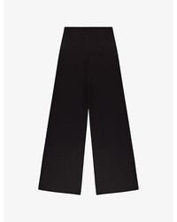 Ro&zo - Wide-Leg High-Rise Satin Trousers - Lyst