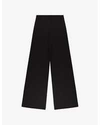 Ro&zo - Wide-Leg High-Rise Satin Trousers - Lyst