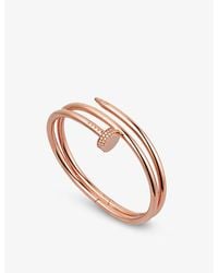 Cartier - Juste Un Clou 18Ct And 0.51Ct Brilliant-Cut Diamond Bracelet - Lyst