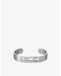 Messika - Move Titanium And 0.23Ct Diamond Bangle Bracelet - Lyst