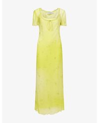 Rat & Boa - Anessa Sheer Chiffon Midi Dress - Lyst