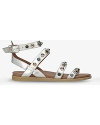 carvela white flat sandals