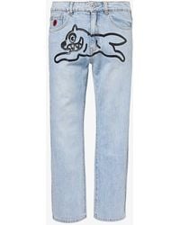 ICECREAM - Running Dog Graphic-print Straight-leg Regular-fit Jeans - Lyst