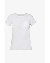 The White Company - The Company Round-neck Organic-cotton T-shirt - Lyst