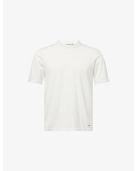 Jonathan Simkhai - Duke Crewneck Silk-Blend T-Shirt - Lyst