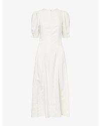 ME+EM - Panelled Fit-And-Flare Woven Maxi Dress - Lyst