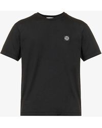 Stone Island - Logo-patch Regular-fit Cotton-jersey T-shirt Xx - Lyst