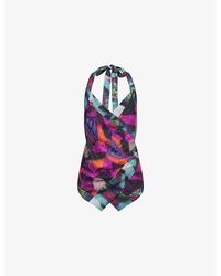 Dries Van Noten - Cussia Graphic-Pattern Crepe Top - Lyst