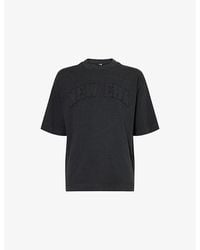 KTZ - Logo-Embroidered Washed Cotton T-Shirt - Lyst