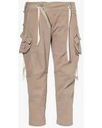 OTTOLINGER - Cropped Tapered Mid-rise Stretch-cotton Trousers - Lyst