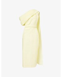 ROKSANDA - Maite Asymmetric Draped Textured Dress - Lyst