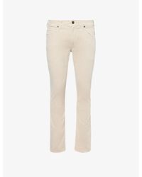 PAIGE - Federal Straight-leg Mid-rise Stretch-denim Jeans - Lyst