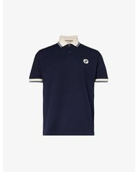 Gucci - Brand-patch Contrast-trim Stretch-cotton Polo Shirt Xx - Lyst
