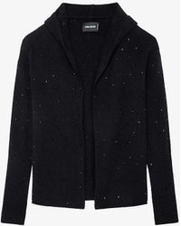 Zadig & Voltaire - Cosany Crystal-embellished Cashmere Cardigan - Lyst