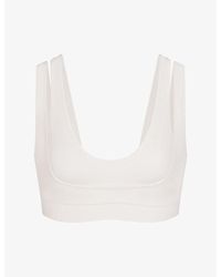NikeSKIMS - Matte Double-Strap Scoop-Neck Sports Bra - Lyst
