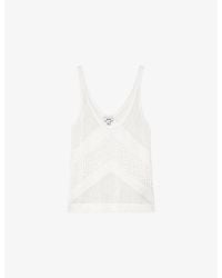 Reiss - Hester Scoop-Neck Knitted Vest Top - Lyst