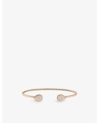 Boucheron - Serpent Bohème Double Motif 18Ct Rose- And 0.26Ct Diamond Bracelet - Lyst