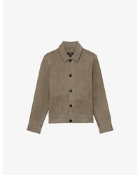 Reiss - Danny Suede Worker Jacket - Lyst