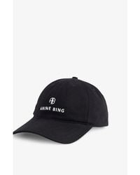 Anine Bing - Jeremy Cotton Baseball Cap - Lyst