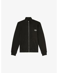 DIESEL - Ginn-Zip-Iod Zip-Up Cotton-Jersey Sweatshirt - Lyst