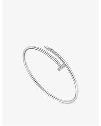 Cartier - Juste Un Clou Small Model 18Ct- And 0.29Ct Reverse-Set Diamond Bracelet - Lyst