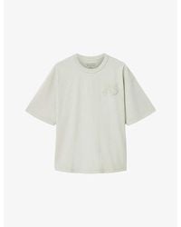 AllSaints - Insignia Logo-Embroidered Cotton T-Shirt - Lyst