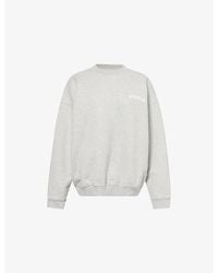 ADANOLA - Varsity Oversized Cotton-Jersey Sweatshirt - Lyst